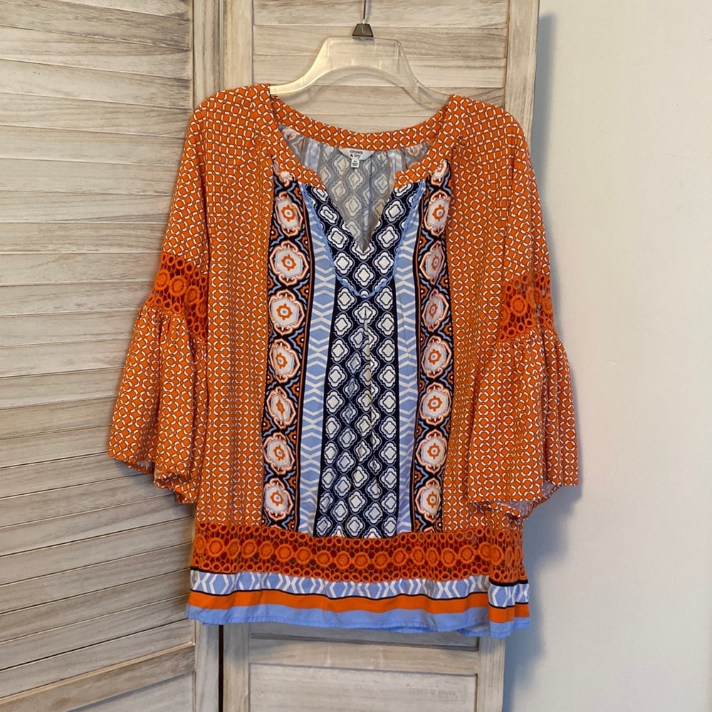 - Crown & Ivy blouse/top. Excellent condition. Smoke free and pet free home